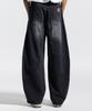 CREAM SODA LAB Wide Cut Volume Curved Pants Black