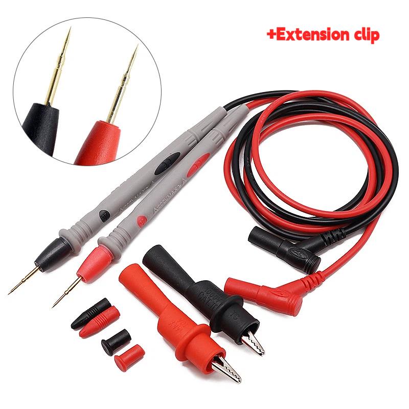 2pcs 20A 1000V Probe Test Leads Pin For Digital Multimeter Needle Tip Multi Meter Tester Lead Probe Wire Pen Cable