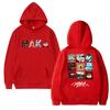 Hot Rapper Maka Music Album Tour 2025 Double Sided Cover Print Hoodie Unisex Hip Hop Punk Streetwear Men Women Fleece Sweatshirt