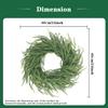 24in Norfolk Pine Wreath for Front Door Artificial Christmas Wreaths Faux Green Wreath for Wall Window Indoor Outdoor Xmas Decor