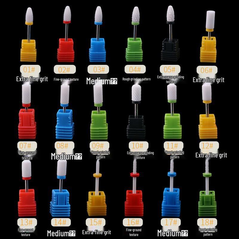 Ceramic Nail Grinding Drill Bit: Quick Gel Removal, Safe & Effective Polishing