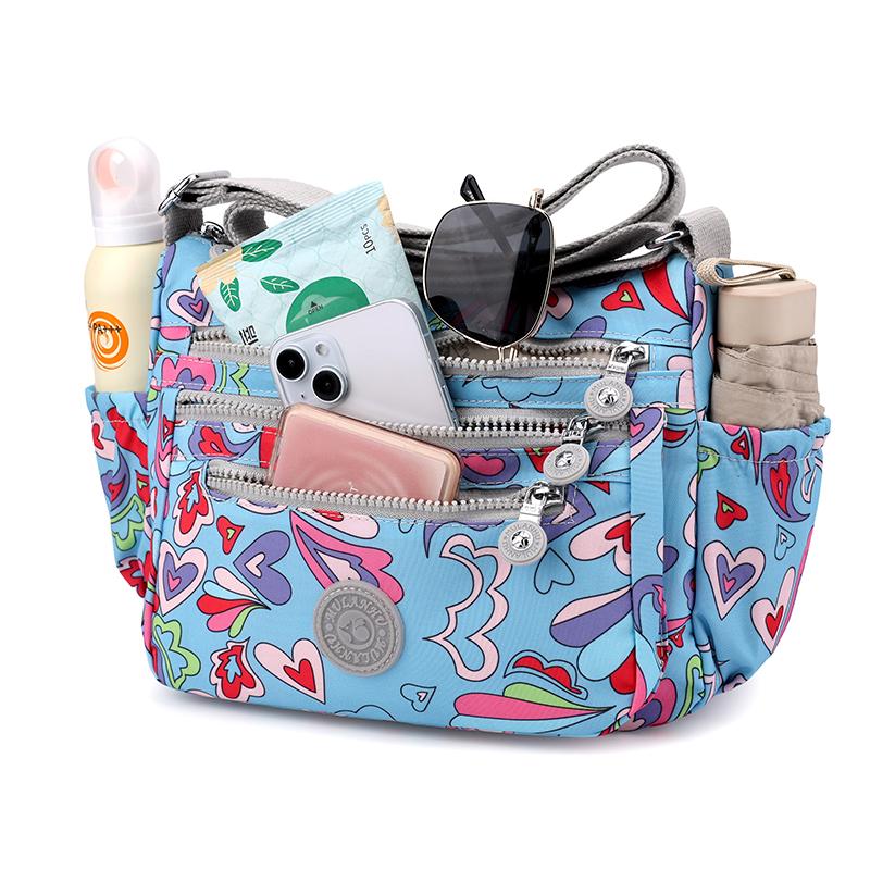 Women's Bag Printed Nylon Mother Bag Shoulder Bag Large Capacity Lightweight Crossbody Bag
