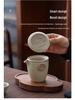 Compact Ru Kiln Travel Tea Set: Portable Quick-Brew Teapot & Teacups for One