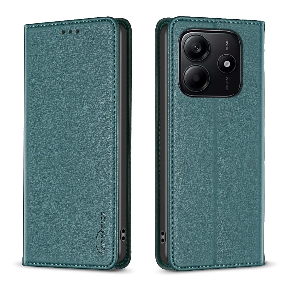 

BINFEN COLOR BF18 For Xiaomi Redmi Note 14 5G Leather Case Card Slots Phone Cover A