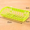 Multifunctional Double Suction Cup Kitchen Sink Drain Basket Hollow Plastic Sponge Soap Dish Storage Rack for Home