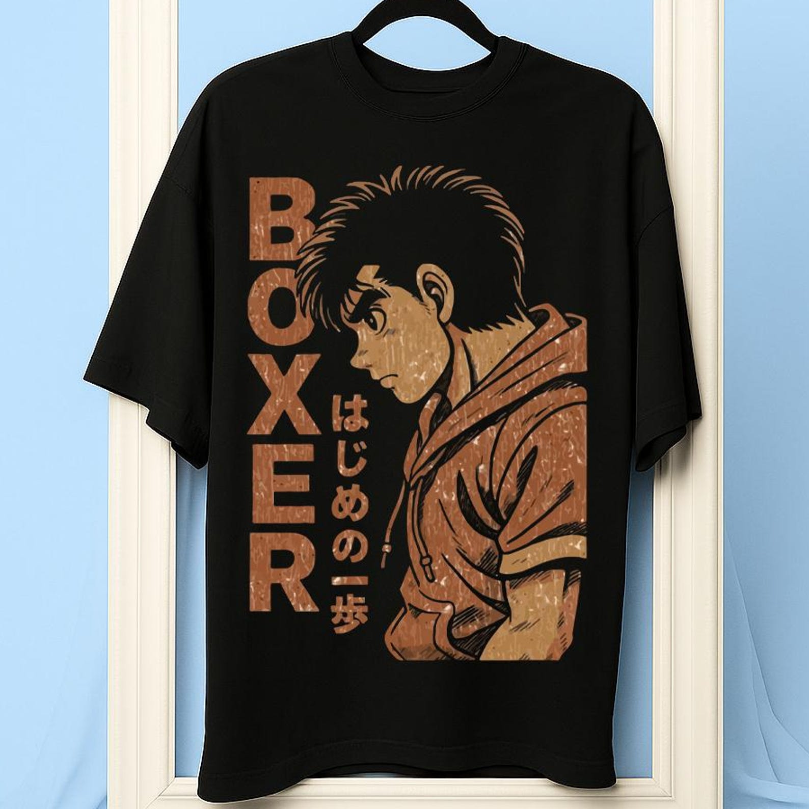 Unisex Vintage Boxing Anime Shirt, Retro Sport Manga T-Shirt, 90s Otaku Graphic Tee S