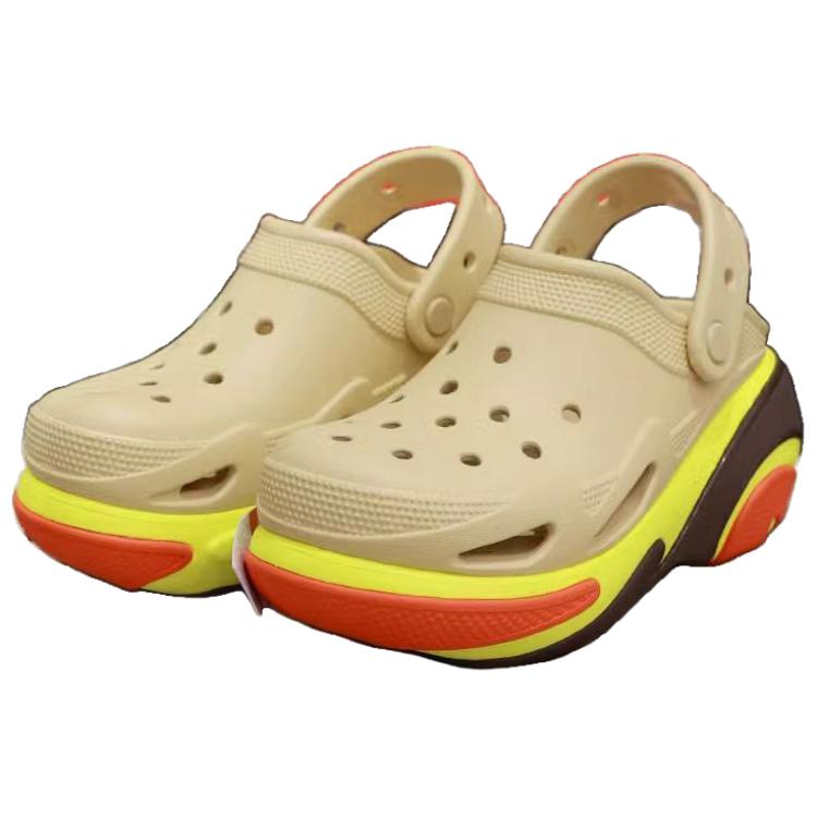 Crocs Bubble Crush Clog Sesam Unisex Sneaker Creme 210061-0HX