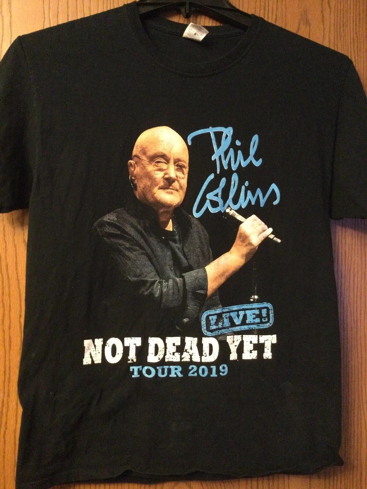Phil Collins - “Not Dead Yet” - Tour 2019 Black Shirt. M. Fruit Of The Loom. S