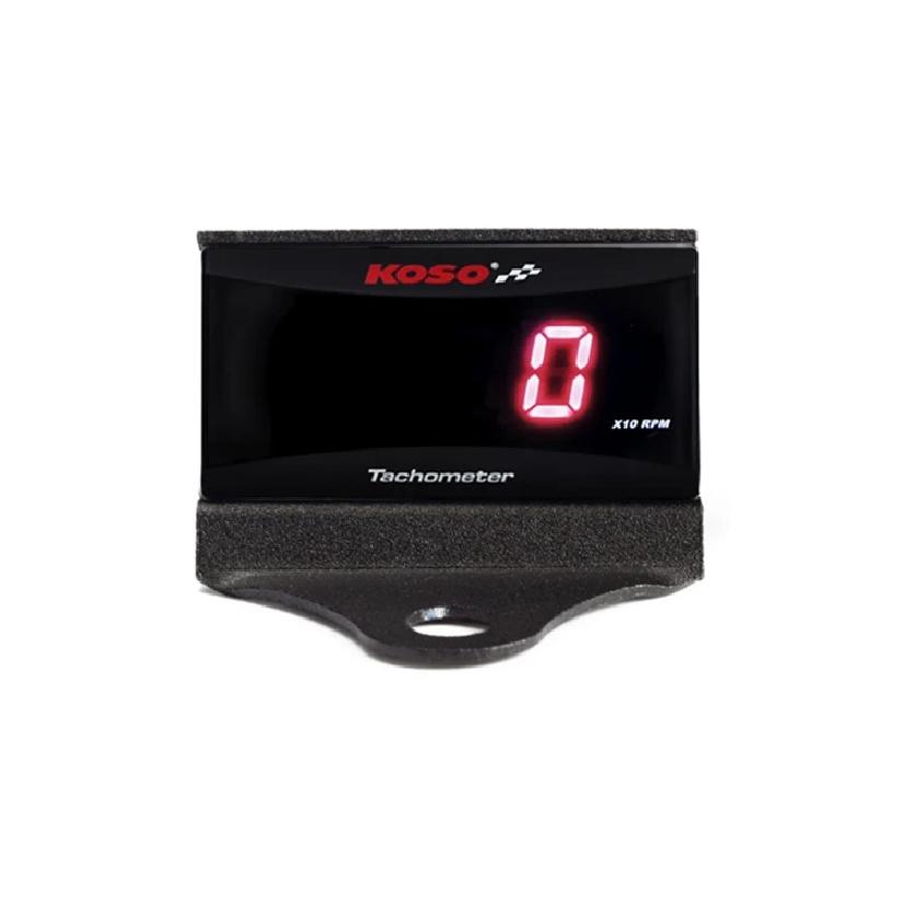 Koso Mini RPM Meter Digital Square LCD Display Engine Tach Hour Tachometer Gauge for Racing Motorcycle BMW YAMAHA KAWASAKI