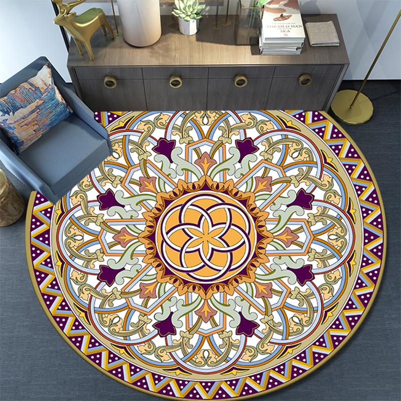 

Cartoon Print Round Area Rug,Carpet Rug for Living Room Bedroom Sofa Playroom Decor,Non-slip Floor Mat 80cmx80cm