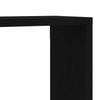 Wall Shelf Black Oak Look 90 x 15 x 119.5 cm Engineered Wood