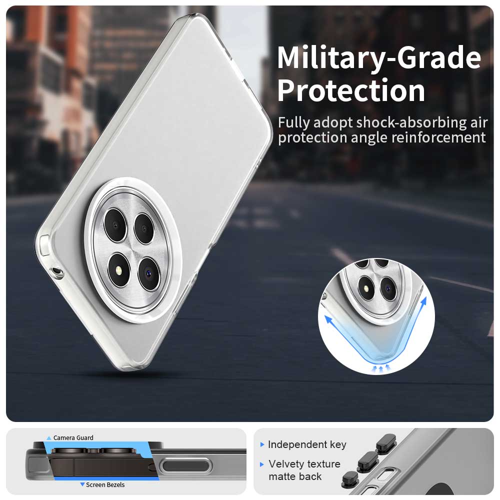 Frosted Case For Xiaomi Poco C75 Cover Poco C75 Fundas Shell Coque Matte Translucent PC Protective Phone Bumper Poco C75