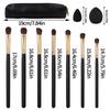7 Animal Hair Eye Shadow Brush Sets + 4 Mini Black Makeup Eggs + 3 Thumb Powder Puff + High Appearance Level Makeup Bag