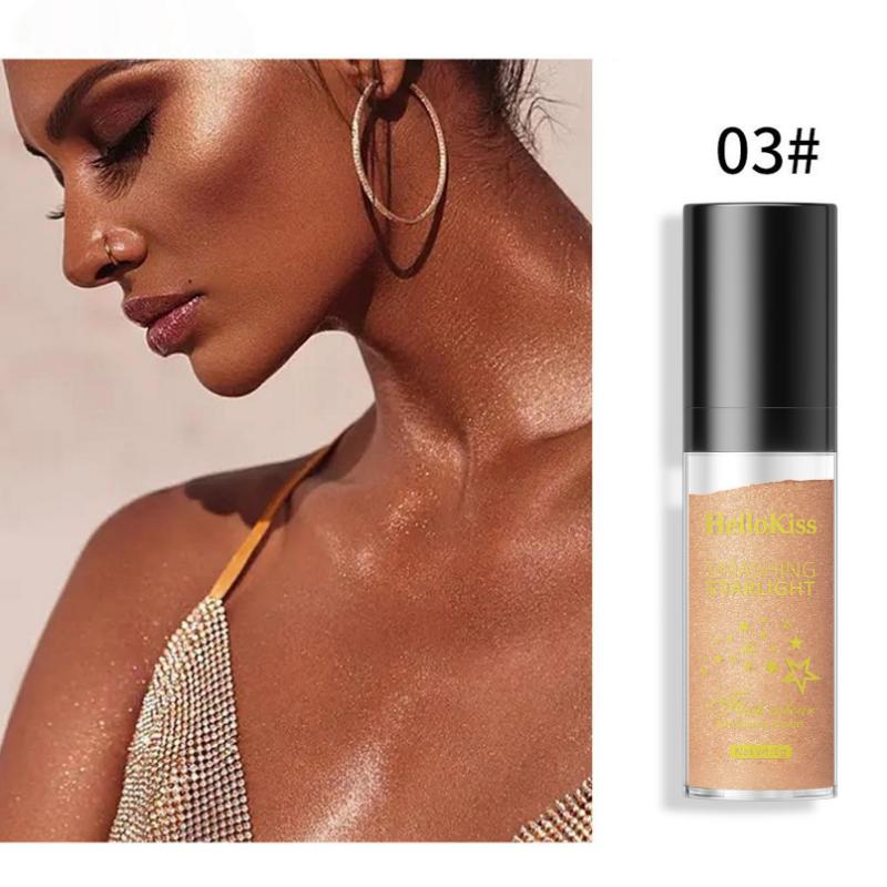 Fairy Highlighter Pat Powder Full Body Highlighter Brightening Natural Three-dimensional Contour Blush Makeup