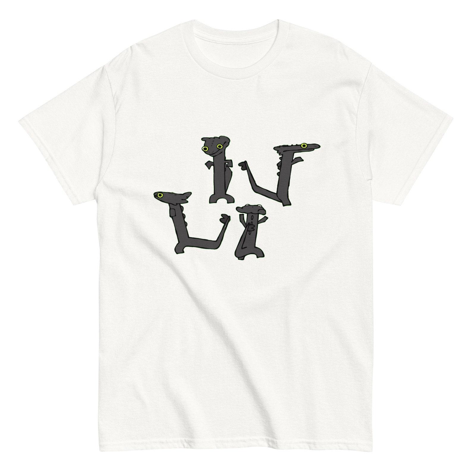 Dancing Dragon Meme T-Shirt, Funny Shirt Viral Video XL