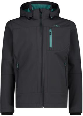 Куртка CMP Мужская Softshell Jacket Zip Hood (3A01787N) С Отстегивающимся Капюшоном (3a01787n-09ut) Antracite-lichen