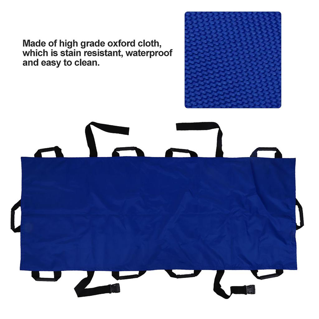 Portable 10 Handles Oxford Cloth Household Stretcher Foldable Patient Transport Soft Stretcher