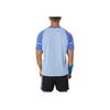 Asics Color Block Logo Print Crew Neck T-Shirt Men Tops Blue 2041A292-403