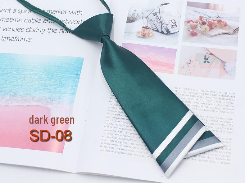 Korean Style Silk Blend Double Layer Bow Tie for Women - Academy Style JK Uniform