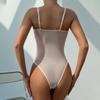 2023 Summer Sexy See-through Backless Lace Mesh Bodysuit