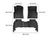 TPE Floor Mats & Trunk Mat Set for 25 Kia Tasman Cars, Cross-Border Compatible