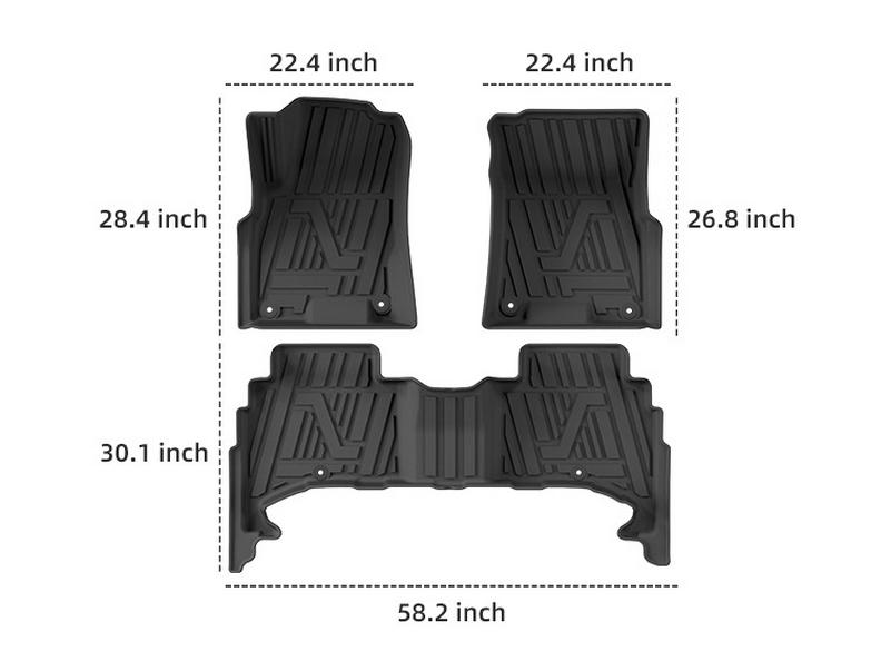 TPE Floor Mats & Trunk Mat Set for 25 Kia Tasman Cars, Cross-Border Compatible