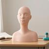 PVC-Schaufensterkopf mit Schultern Weiches Akupunkturpunkt-Trainingsmodell HautfarbenToniert