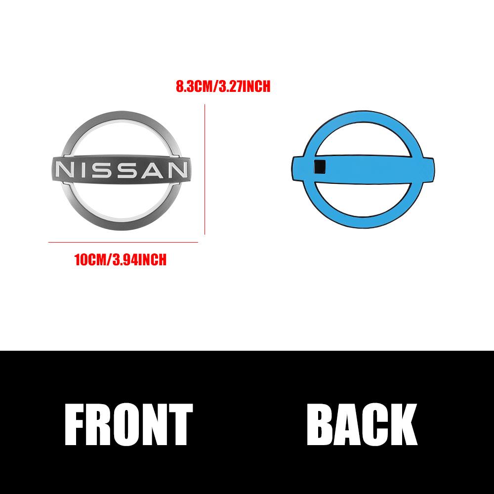wskpa9 Значок решетки радиатора передний задний Nissan Наклейка-замена значка на передний капот багажника Автоаксессуары Для Xtrail Qashqai Juke For Nissan&gray white