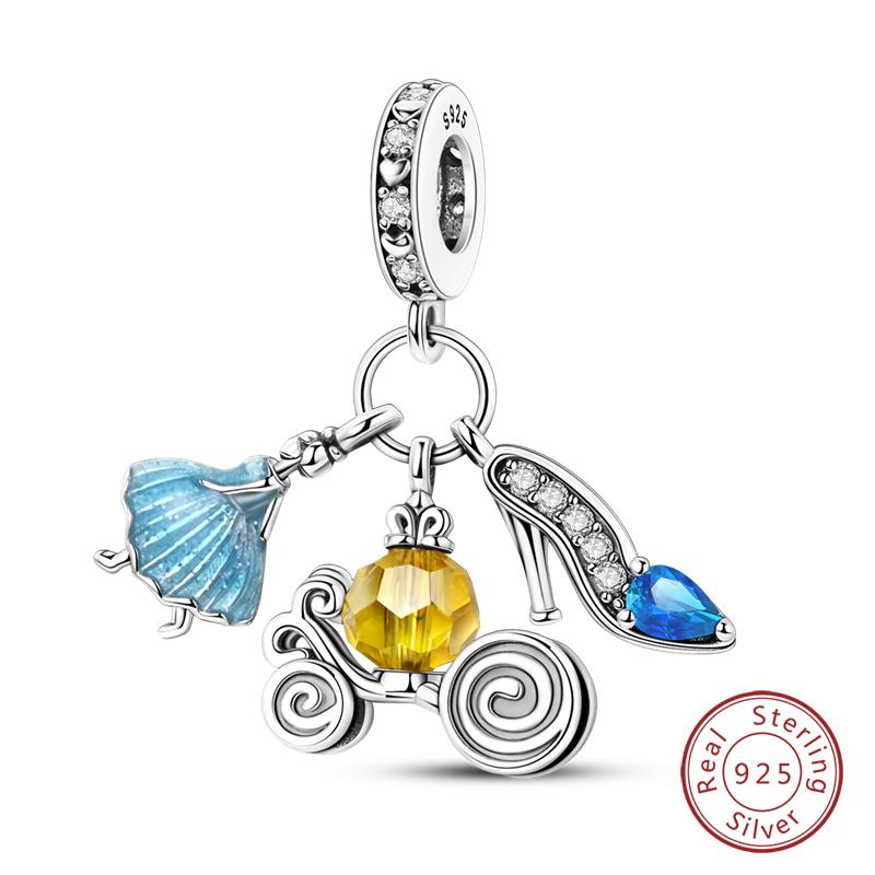 100% Copper Luggage Earth Camera Golf Rugby Helmet Charms Pendants Fit Qikaola Original Bracelets Diy Jewelry