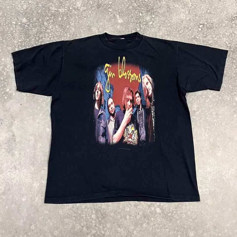 Gin Blossoms Tour Members Black T SHirt Full Size S-5XL