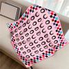 New Color Matching Plaid Love Small C Women Twill Silk Sunscreen Shawl Large Square Scarf Headscarf