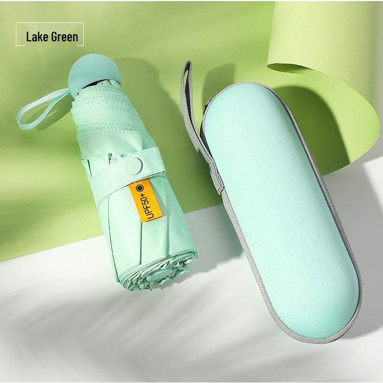 50% Reducere Umbrelă Mini Ultralight de Soare pentru Femei - Compactă, Portabilă, Design Capsulă Pliabilă