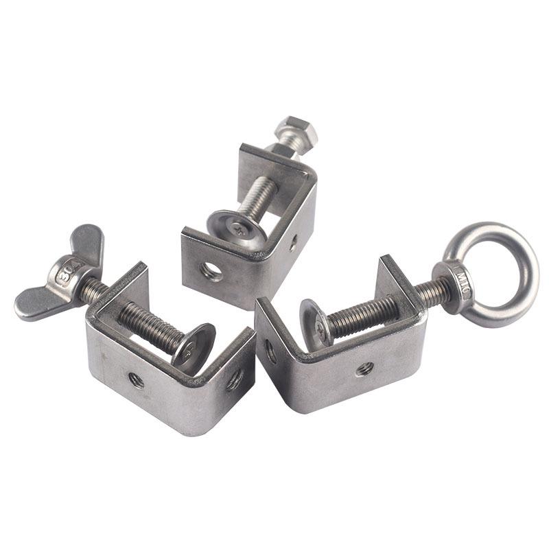 304 Stainless Steel U-Shaped Tiger Pipe Clamp Fastening Clip