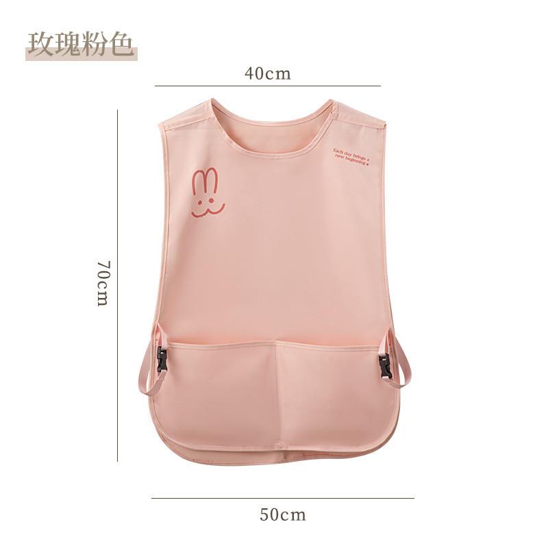 Cartoon Sleeveless Apron Waterproof Oilresistant Kitchen Workwear For Adults And Teens