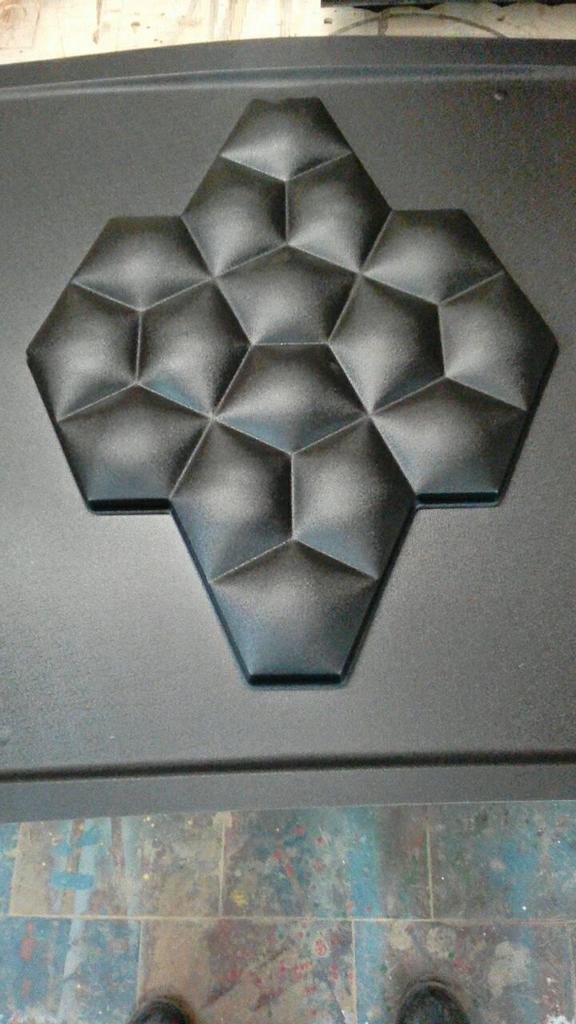 Plastic mold for the manufacture of 3d panel "Marshmalloy"(3D mold for decorative wall panels for gypsum and concrete) Wall decor.