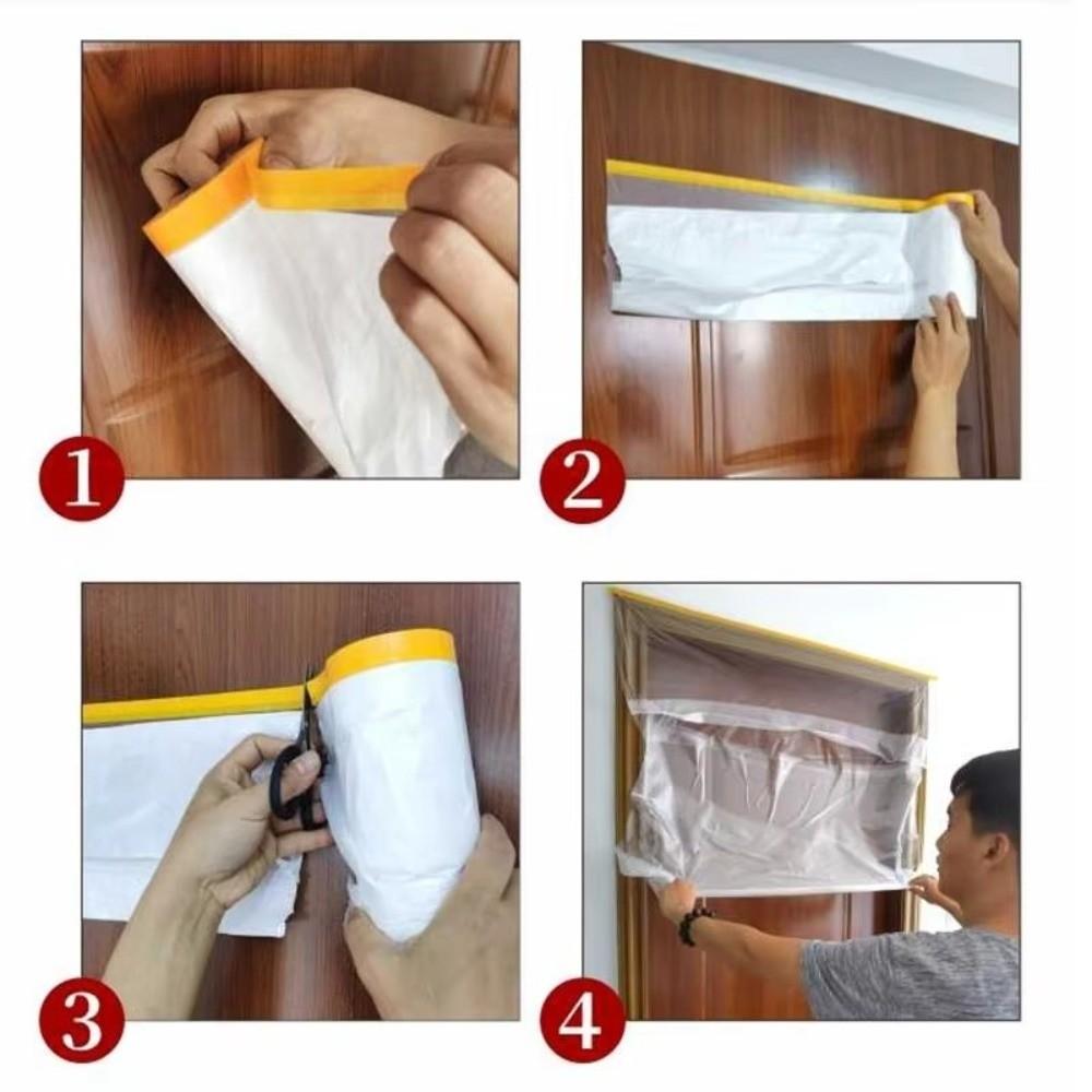 Disposable Wall Painting Protect Cover Transparent Furniture Protection Film  Moving House