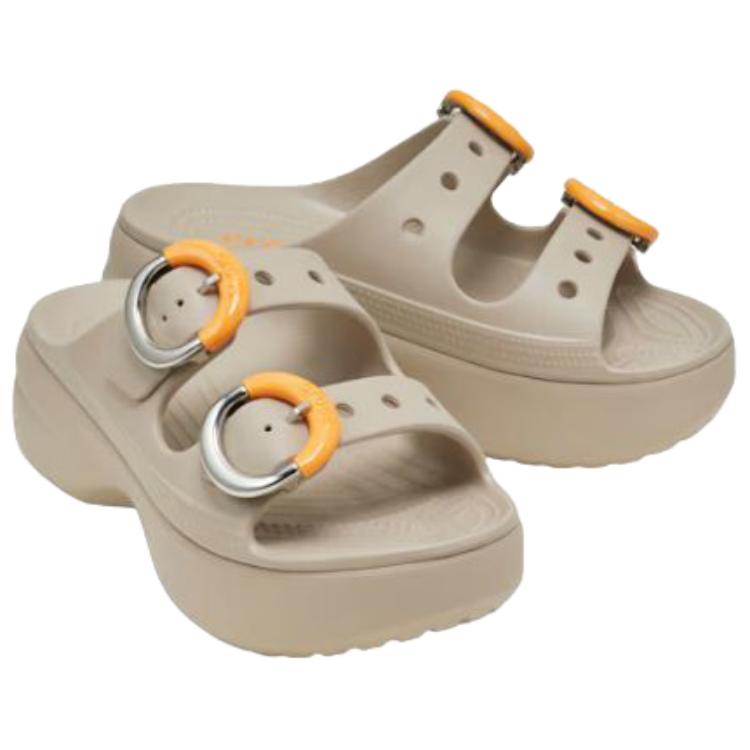 Crocs Saturday Casual Simple Slide Sandals Women Sandals Beige 213246-2NM