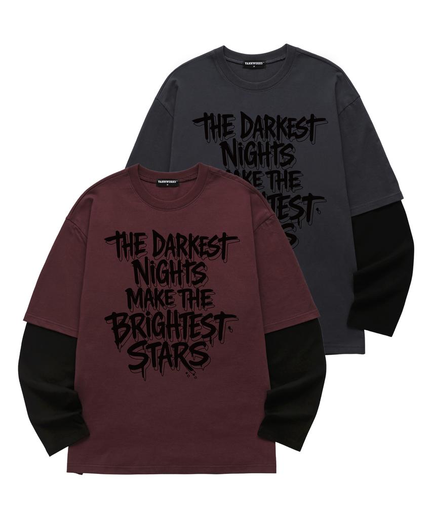 VANNWORKS Layered Darkest Night Long Sleeve (Vvll0223) Burgundy