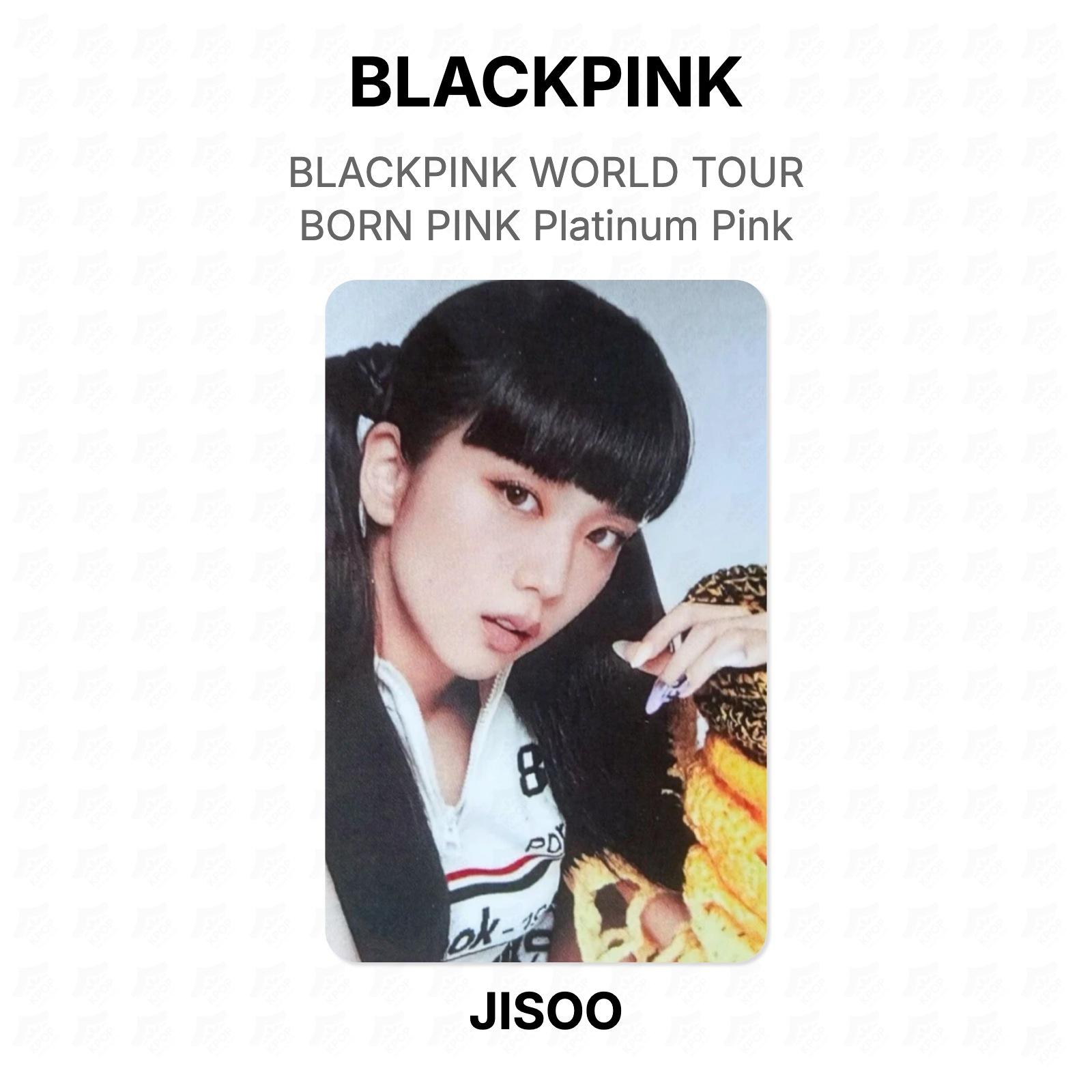 BLACKPINK WORLD TOUR BORN PINK Platinum Pink Official Photocard JISOO
