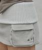 Sailpeulei Folded Knit Skirt Shorts / Light Gray