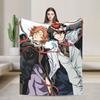 Dazai Bungo Stray Dogs  Blanket Super Soft Print Plush Bedding Throws For Kids Adult Couch Bed Flannel Bedspread Bed Cover