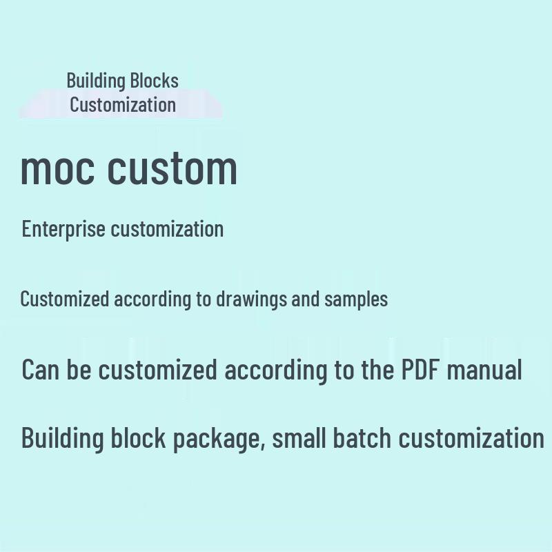 Small Particle MOC Building Blocks with Color Box and Instruction Manual