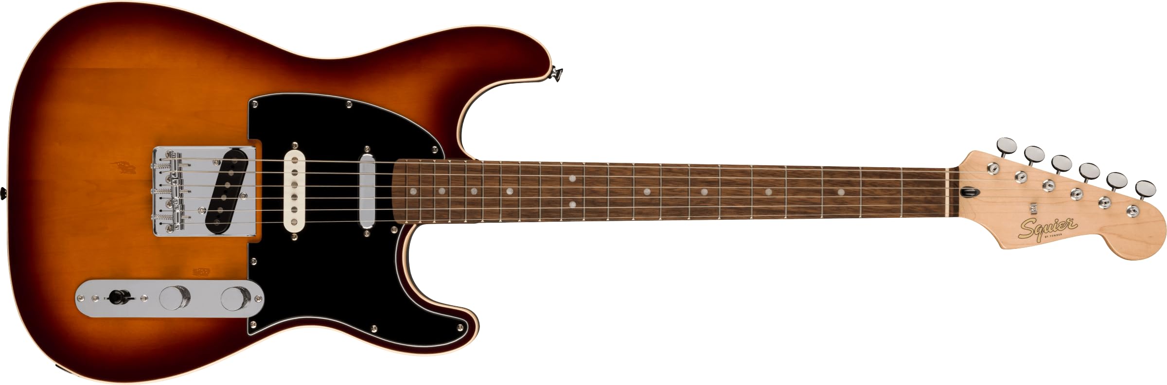 

Squier by Fender Squier Electric Guitar Paranormal Custom Nashville Stratocaster, Laurel Fingerboard, Black Pickguard, Chocolate 2-Color Sunburst
