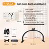 High-Power Eye-Protection Foldable Half-Moon Nail & Beauty Desk Lamp
