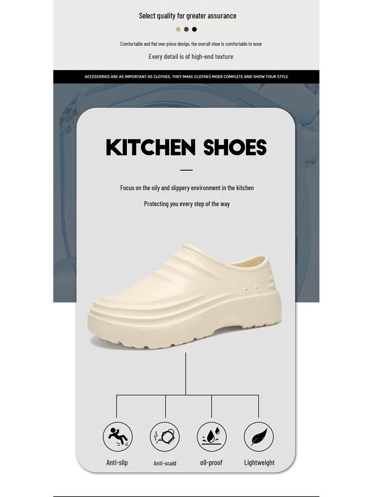 Chaussures de Chef Antidérapantes et Imperméables pour Hommes et Femmes - Idéales pour la Cuisine, l'Hôtel et l'Atelier