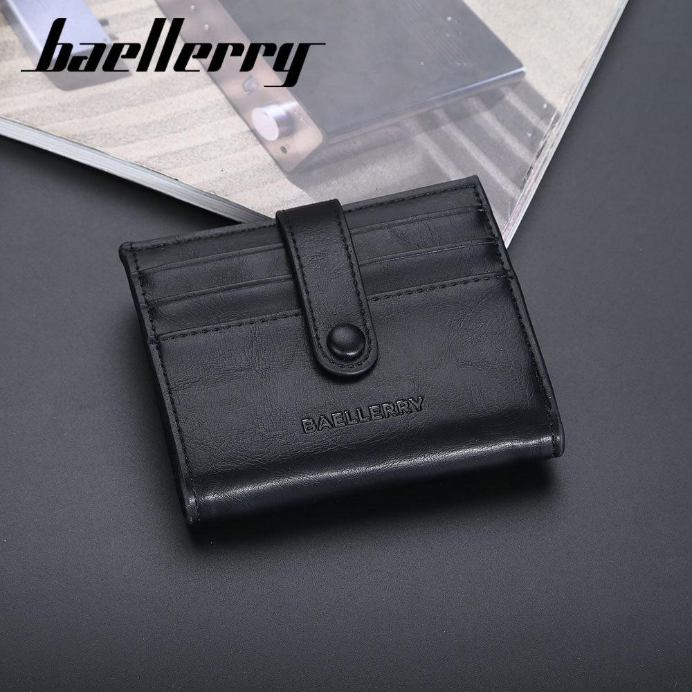 Men's Card Bag Business Mini Buckle Wallet Men's Thin Multi-Card Change Bag Bank Card Holder