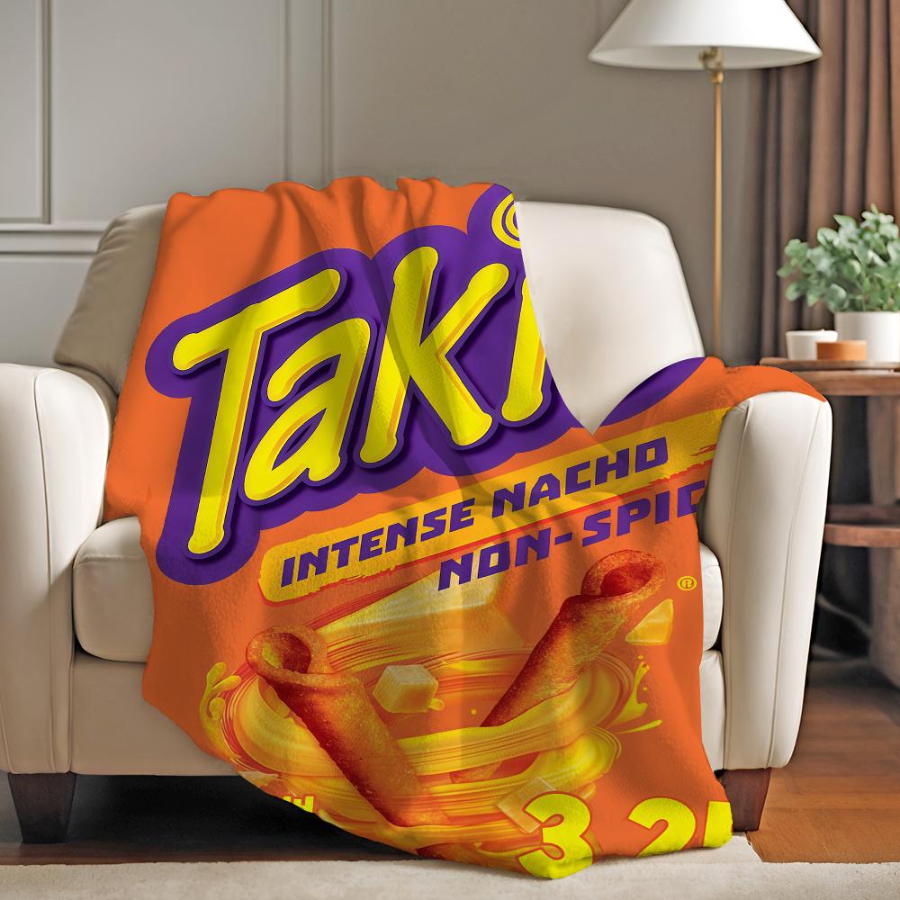 Módní potisk T Takis Deka Na Pohovku Kancelář Postel Letadlo Cestování Spánek Čtení Relaxace Kempování Měkká A Teplá