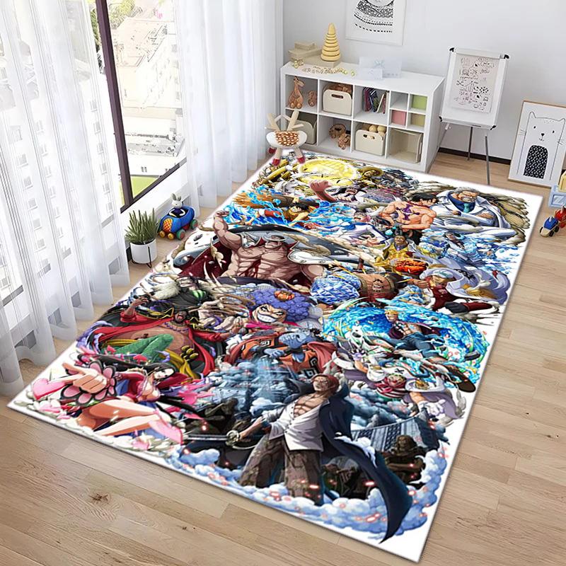 Starring the Japanese Cartoon ONE PIECE Monkey D. Luffy Carpet Is Suitable for Living Room and Bedroom Doormats Office Balcony Decorative Carpet V20