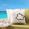 Cute B-Basiilleaf Cat Customizable Square Pillowcases, Stylish And Soft, Perfect For Beds, Cars, And Sofas.