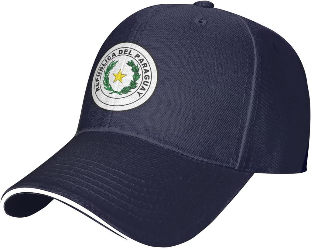 Coat of Arms of Paraguay Baseball Cap Polyester Adjustable Outdoor Sun Hat for Men Women